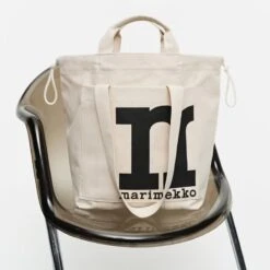 Marimekko Mono City Tote Solid Olkalaukku, Puuvilla -Terassitalo Kauppa MM 232 city bag solid 091978 100 DE1rolerole