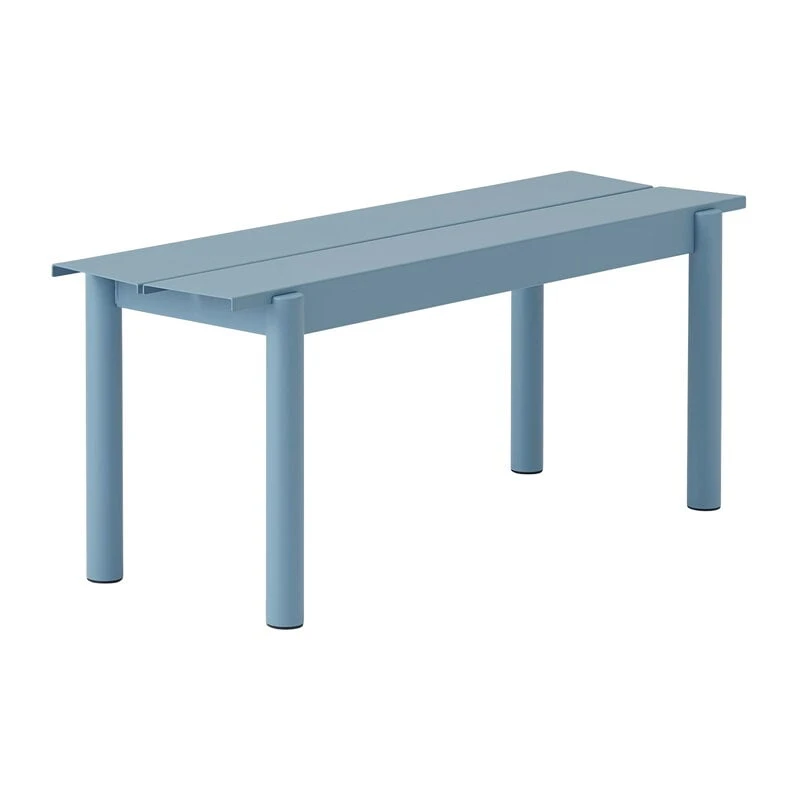 Muuto Linear Steel Penkki, 110 Cm, Vaaleansininen 3 Muuto Linear Steel Penkki, 110 Cm, Vaaleansininen