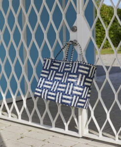 HAY Maxim Kassi, L, Sininen - Hiekka -Terassitalo Kauppa Maxim Bag L blue and sand 01