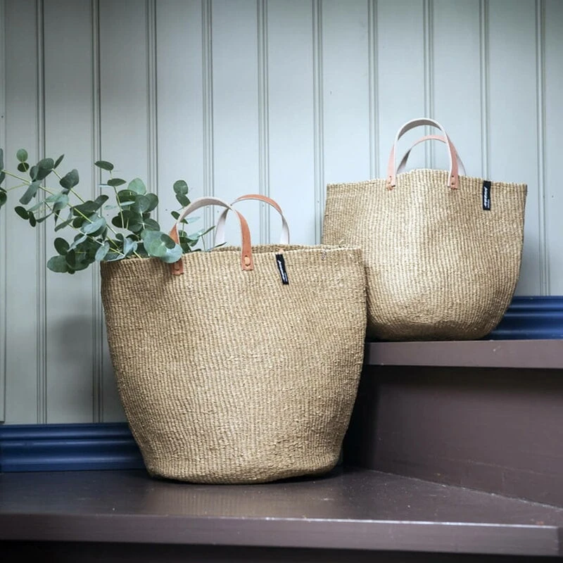 Mifuko Kiondo Korikassi, L, Ruskea 4 Mifuko Kiondo Korikassi, L, Ruskea - Image 2