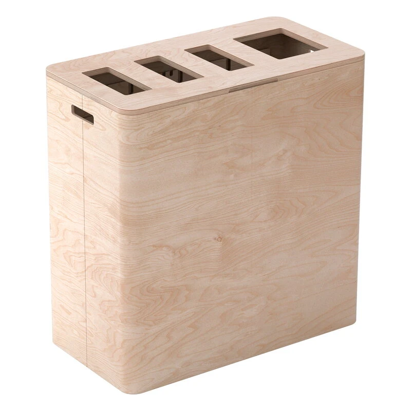 Niimaar Ecogrande Forever Bin Kierrätyslaatikko, 4-osioinen, Koivu 3 Niimaar Ecogrande Forever Bin Kierrätyslaatikko, 4-osioinen, Koivu