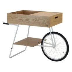 OOJA Displays K001 Kärry, Tammi - Valkoinen