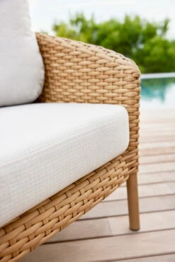 Cane-line Ocean 2-istuttava Sohva, Iso, Luonnonvärinen - Vaaleanharmaa -Terassitalo Kauppa Ocean large lounge 6