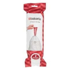 Brabantia PerfectFit Roskapussit, 20 Kpl, Valkoinen -Terassitalo Kauppa PerfectFit Bags Code J 20 25L 20 Bags White 8710755115585 Brabantia 300dpi 5000x7000px 6 NR 25544