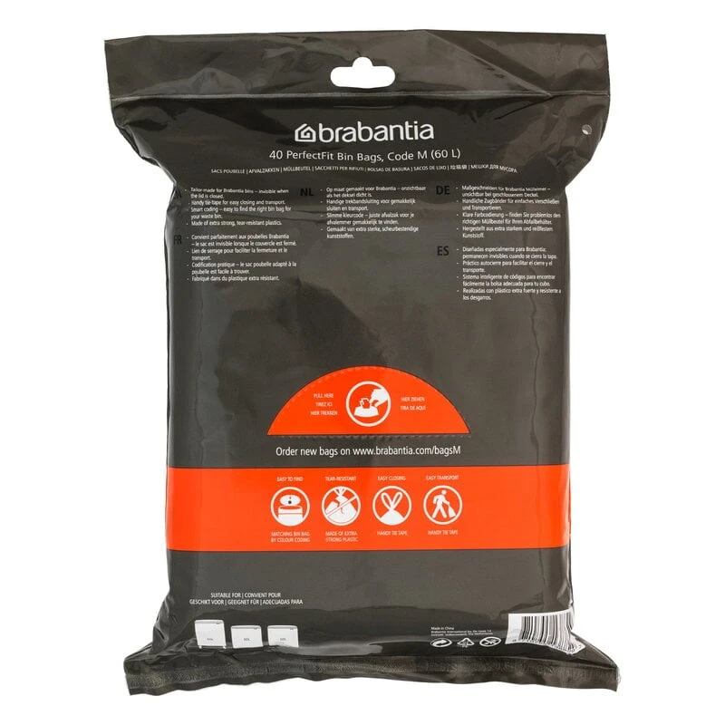 Brabantia PerfectFit Roskapussit 60 L (M), 40 Pussin Jakelija 5 Brabantia PerfectFit Roskapussit 60 L (M), 40 Pussin Jakelija - Image 3