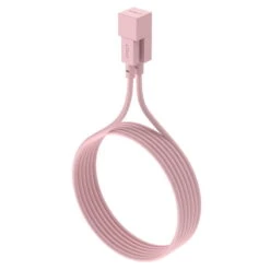 Avolt Cable 1 USB-latauskaapeli, Vaaleanpunainen -Terassitalo Kauppa Pink 4036 C BG coiled 1