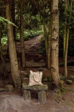 Saana Ja Olli Rakkauden Meri Kangaskassi, Beige - Valkoinen -Terassitalo Kauppa Rakkauden meri Saana ja Olli hi res kuva Suvi Kesalainen 28