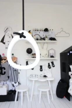 Lillagunga Lillagunga Rings Voimistelurenkaat, Valkoinen - Musta Köysi -Terassitalo Kauppa Rings White Black Ropes Sophie L7