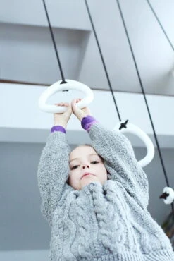 Lillagunga Lillagunga Rings Voimistelurenkaat, Valkoinen - Musta Köysi -Terassitalo Kauppa Rings White BlackRopes Krista Keltanen7