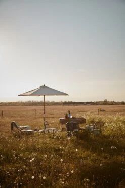 Skagerak Messina Aurinkovarjo Halk. 270 Cm, Raidallinen, Sininen - Valkoi -Terassitalo Kauppa S1910100 Messina Umbrella 10 1 M 1