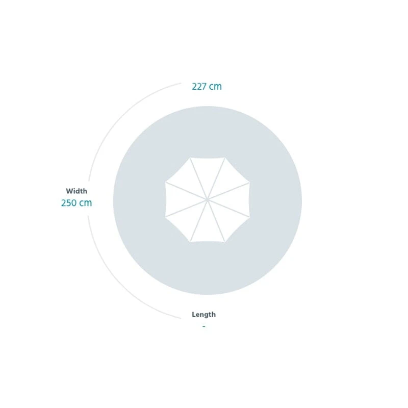 Fermob Shadoo Aurinkovarjo, Frosted Lemon 4 Fermob Shadoo Aurinkovarjo, Frosted Lemon - Image 2