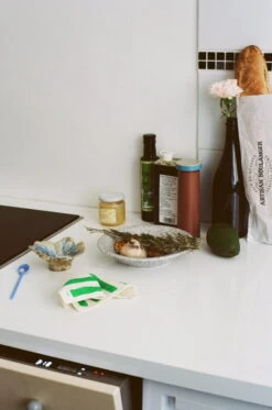 HAY Sponge Tiskirätti, Valkoinen - Vihreä, 3 Kpl -Terassitalo Kauppa Sponge Dish Cloth Set of 3 white Salt and Pepper terracotta