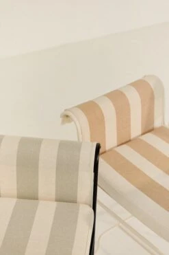 GUBI Tropique Tuoli Hapsuilla, Musta - Leslie Stripe 20 -Terassitalo Kauppa Tropique 8 1