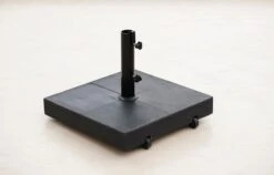 Cane-line Sunshade Aurinkovarjon Jalka Pyörillä, Musta -Terassitalo Kauppa accesories 64 F