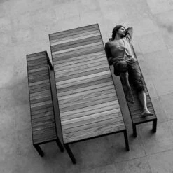 Röshults Garden Pöytä 220, Antrasiitti -Terassitalo Kauppa bw