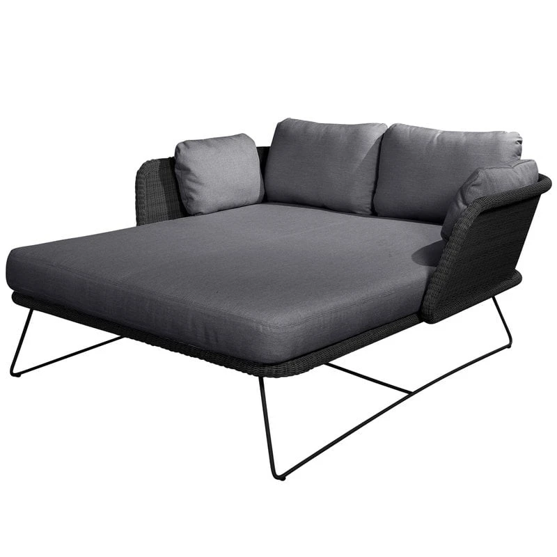 Cane-line Horizon Aurinkovuode, Musta - Harmaa 3 Cane-line Horizon Aurinkovuode, Musta - Harmaa