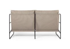 Ferm LIVING Desert 2-istuttava Sohva, Musta - Tumma Hiekka Dolce -Terassitalo Kauppa fermLIVING SS22 DesertSofa 2seater BlackDarkSand 1104265434 pack 3
