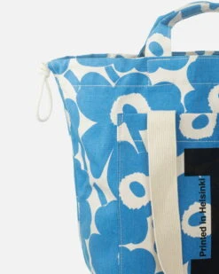 Marimekko Mono City Tote Unikko Olkalaukku, Puuvilla - Vaaleansininen -Terassitalo Kauppa hMM 232 city bag unikko 091971 845 DE1role