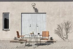 Grythyttan Stålmöbler Nojatuoli A2, Galvanoitu Teräs - öljytty Tammi -Terassitalo Kauppa hightech klassiker 264