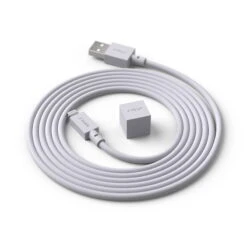 Avolt Cable 1 USB-latauskaapeli, Harmaa -Terassitalo Kauppa newGRAY STYLE A TRANSPARENT bg