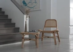 Parolan Rottinki Punos Pöytä, Matala, Lasikansi, Luonnonvärinen -Terassitalo Kauppa parolan x hinni 3