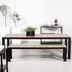 Röshults Garden Pöytä 220, Antrasiitti -Terassitalo Kauppa tablebench