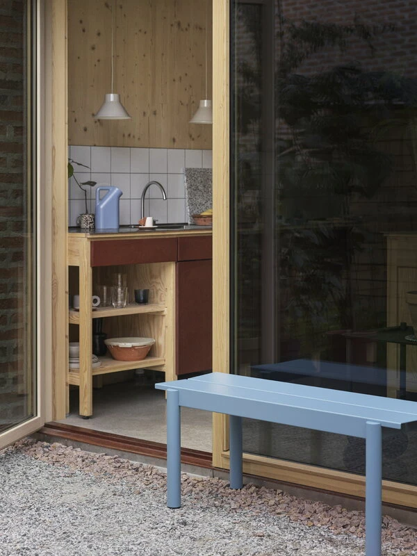 Muuto Linear Steel Penkki, 110 Cm, Vaaleansininen 4 Muuto Linear Steel Penkki, 110 Cm, Vaaleansininen - Image 2