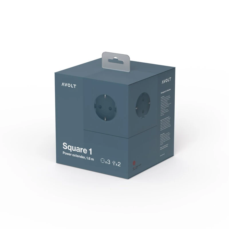Avolt Square 1 USB Jatkojohto, Sininen 6 Avolt Square 1 USB Jatkojohto, Sininen - Image 4